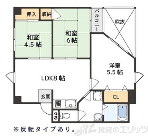 ハピネス栄町の物件間取画像